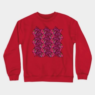 Escher fish pattern V Crewneck Sweatshirt